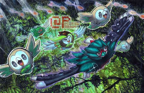 Furrybooru Avian Dartrix Decidueye Nintendo Pixelated Takkun Pokémon