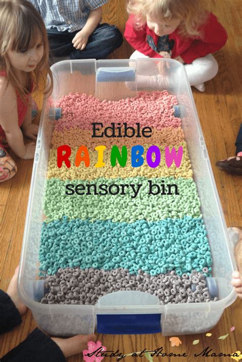 Edible Rainbow Sensory Bin For Toddlers ⋆ Sugar Spice And Glitter