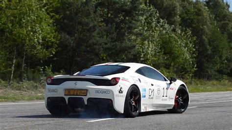 Loudest ferrari 458 italia ive ever heard!! LOUD Ferrari 458 Speciale w/ Fi Exhaust DRIFTING! - EuroAbia 2015 - YouTube