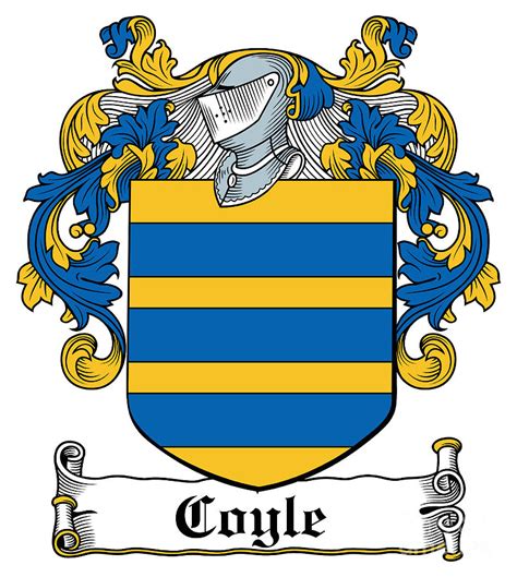 Coyle Coat Of Arms Irish Digital Art By Heraldry Pixels