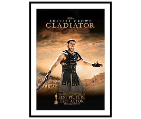 Gladiator Movie Poster Print Etsy