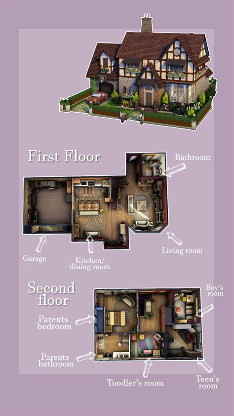 Floorplan The Sims 4 Gallery Id Milgemilge Sims 4 Houses Sims