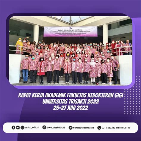Rapat Kerja Akademik Fakultas Kedokteran Gigi Universitas Trisakti 2022