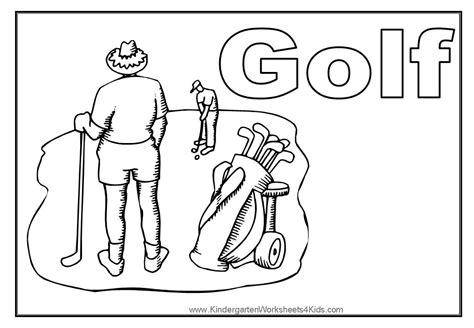 Coloring pages golf free to print. Sport Coloring Pages