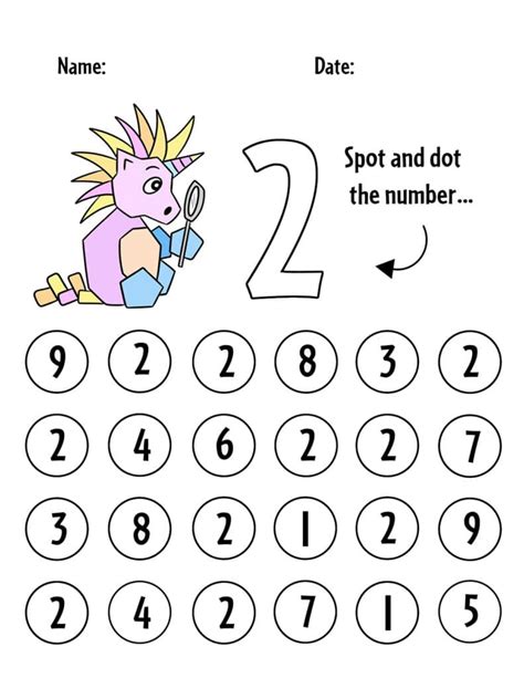 Free Preschool Number Recognition Worksheets ⋆ The Hollydog Blog
