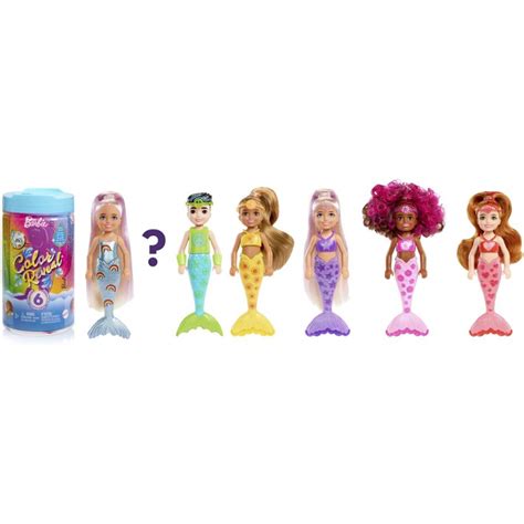 Barbie Chelsea Colour Reveal Mermaid Doll Assorted Toy Brands A K