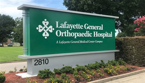 Lafayette General Orthopaedic Hospital Asi Signage