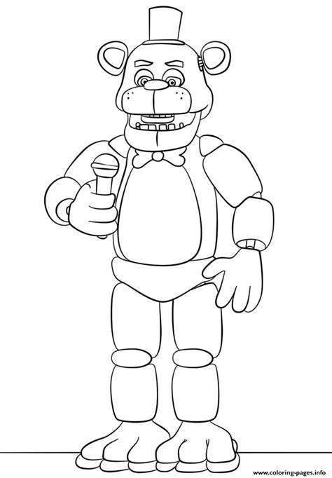 Funtime Freddy Coloring Pages Coloring Home