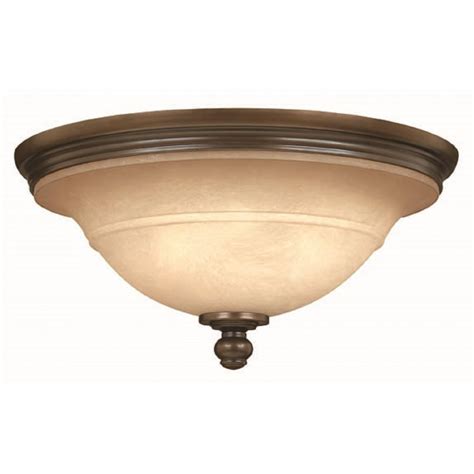 Flush Fitting Bronze Low Ceiling Light With Circular Mocha Glass Shade