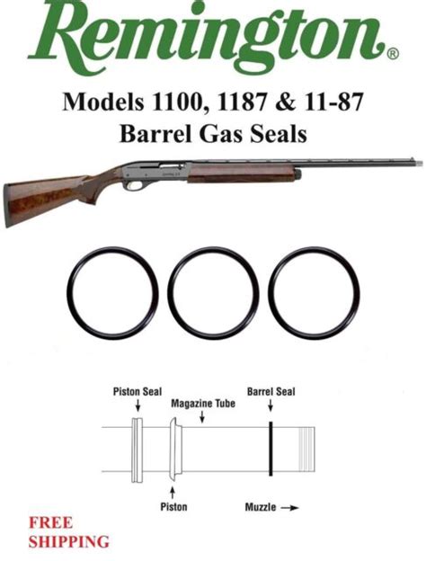 Remington 1100 11 87 20 Ga Lt Shotgun 6 Barrel Gas Seals O Ring Ebay