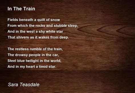 Short Poems About Trains