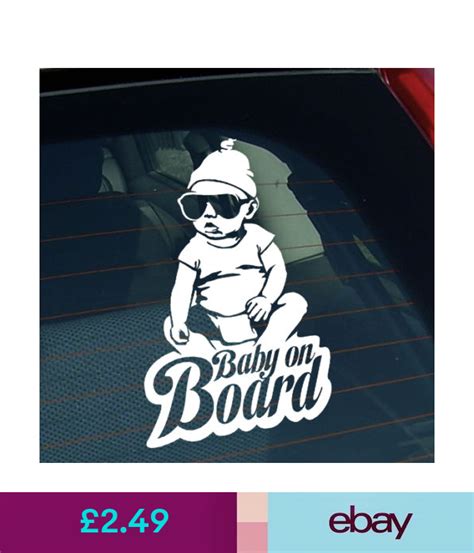 Baby On Board Funny Sticker Decal Vinyl Car Window Bumper Child