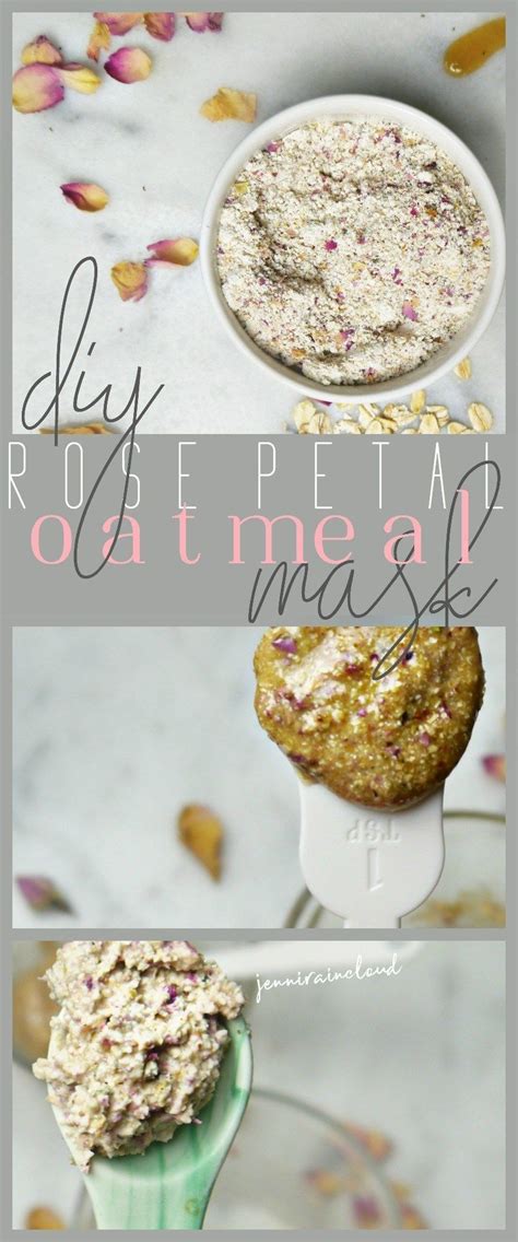 This diy natural face mask is one of them! DIY Rose Petal Oatmeal Mask - Jenni Raincloud | Oatmeal ...