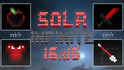 Minecraft Pvp Texture Pack Solr Infinite 16x Edit 1718 No Lag Short Swords Youtube