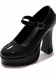 SummitFashions - 5 Inch Women's Sexy Mary Jane Shoes Mid Platform ...