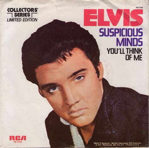 Elvis Presley Suspicious Minds Vinyl Discogs