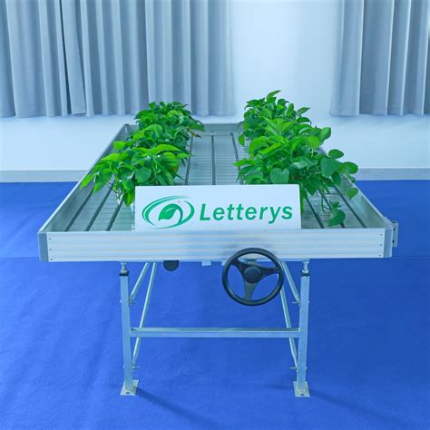 4x8 Complete Ebb And Flow Rolling Bench Hydroponic Grow Table Flood