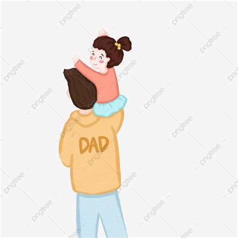 Descarga De Padre E Hija De Dibujos Animados Padre Dia