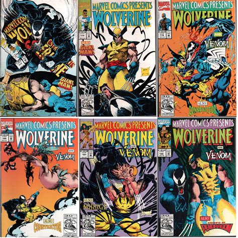 Marvel Comics Presents 117 122 1992 1993 Wolverine And Venomsam