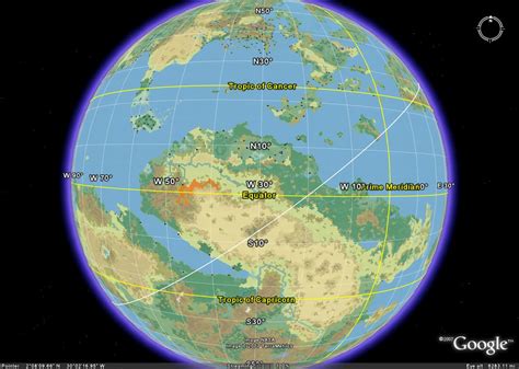 Earth Map With Equator Line Wayne Baisey
