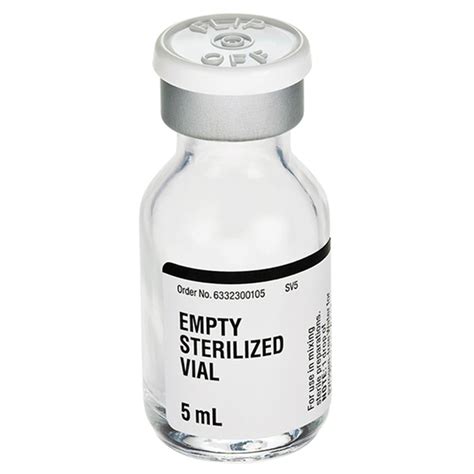 Empty Sterile Vials — Mountainside Medical Equipment