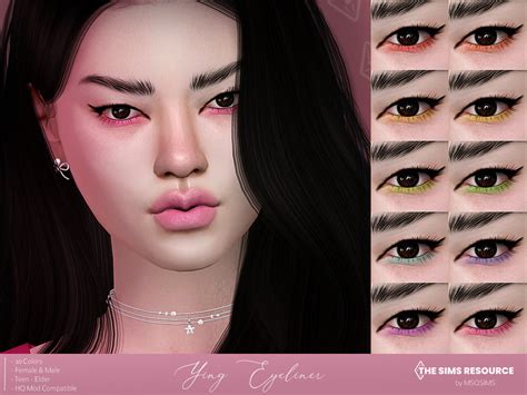 Ying Eyeliner By Msqsims Created For The Sims 4 Emily Cc Finds