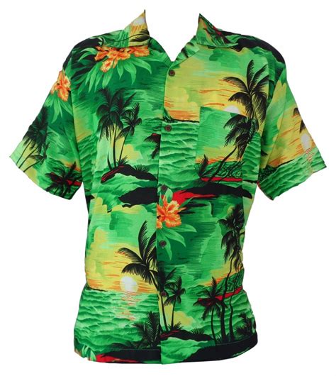 Hawaiianisches Shirt Herren Allver Print Beach Camp Party Aloha
