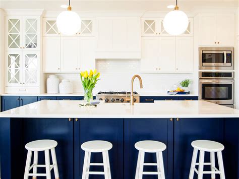 Try using gold hardware like this to tie the varied elements together. Really liking the colors in this room. Benjamin Moore Old Navy, 2063-10 and Cloud Cove… | Navy ...