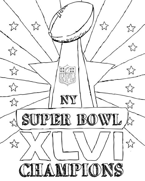 Print out enough scavenger hunt sheets so that each child has their own. 17 Free Super Bowl Coloring Pages Printable