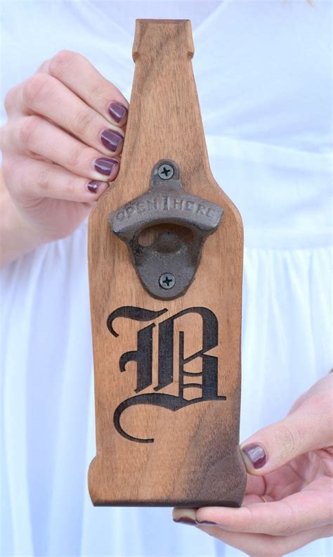 This Is A Beautiful Handcrafted Wall Mounted Bottle Opener Made From