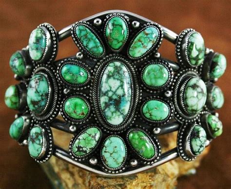 Sammie Kescoli Begay Rare Gem Grade Carico Lake Spiderweb Turquoise