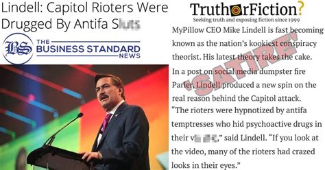 Mypillow Guy Lindell Capitol Rioters Were Drugged By Antifa Sluts