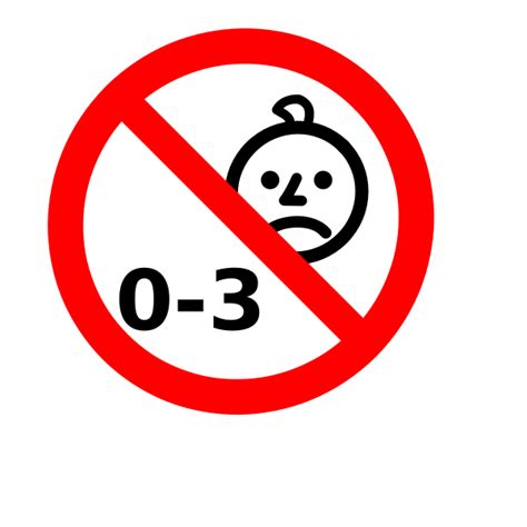 Not Suitable For Children Sign Vector Image Free Svg