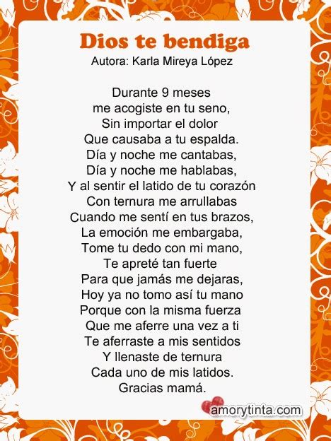 Amor Y Tinta Poemas Del Día De La Madre