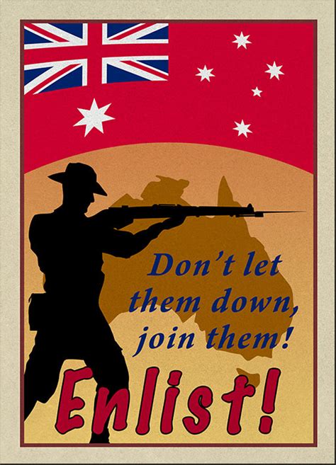 C87350629s World War 1 Anzac Recruitment Posters Of Australia Army War