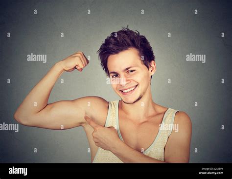 Teenager Muscle Flexing Hi Res Stock Photography And Images Alamy