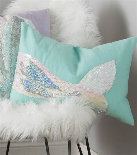 Make A Reversable Sequin Mermaid Tail Pillow Mermaid Fabric Sequins
