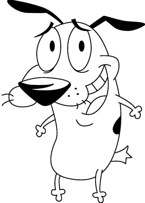 Courage The Cowardly Dog Smile Drawing Pinterest Perro Cobarde