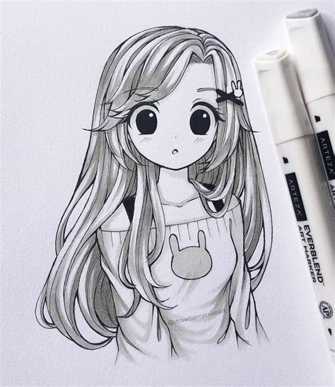 Pin By Kareena On Anime Girls Mostly To Draw Cute Sketches Anime
