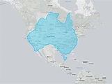 Area of Australia compared to contiguous United States ...