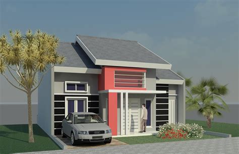 Salah satu model desain rumah yang ngetrend beberapa tahun belakangan ini adalah rumah minimalis, yang memiliki ciri khas mengutamakan kesan simpel, dengan pembatasan jumlah perabot di dalamnya. Gambar Rumah Minimalis Satu Lantai