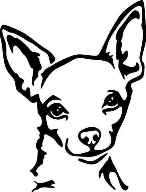 Download Chihuahua Decal | Dog stencil, Chihuahua art, Dog drawing