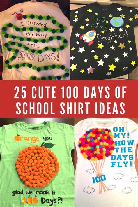 25 cute 100 days of school shirt ideas 100 days of school project kindergartens 100 day of