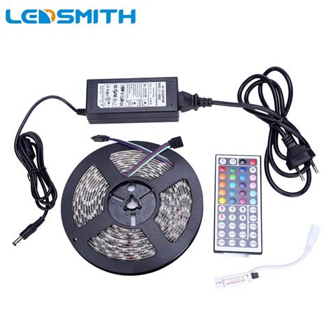 Waterproof 5050 Rgb Led Strip 5m 300leds Smd With Dc 12v 6a Adapter