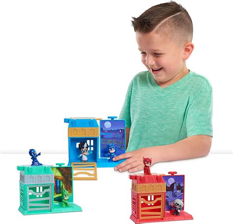 Buy Pj Masks Just Play Nighttime Micros Trap And Escape Playset Gekko Vs