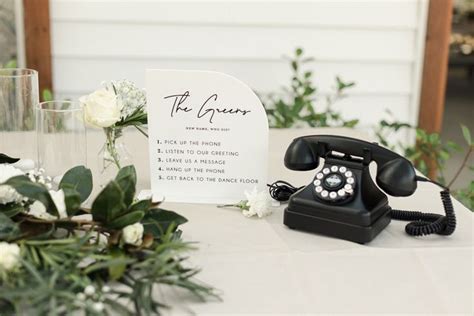 Audio Guest Book Sign Custom Wedding Signage Phone Guestbook Unique