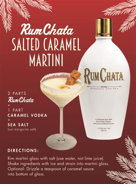 The full recipes are available at. Salted Caramel Martini Recipe from RumChata [sponsored ...