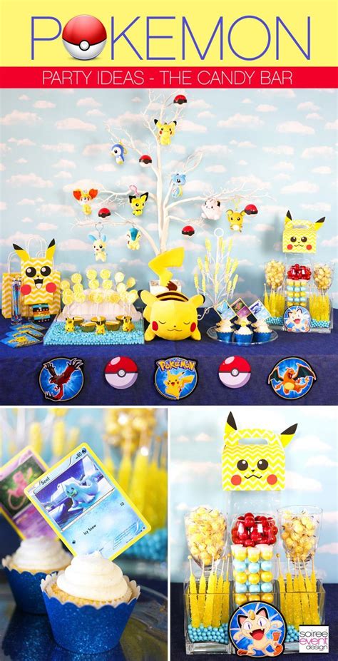 Pokemon Party Ideas How To Set Up A Pokemon Candy Bar Pokemon Party Pokemon Party