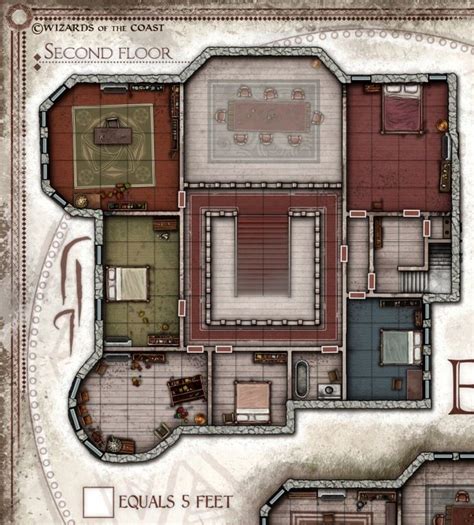 Mansions Fantasy Map Tabletop Rpg Maps