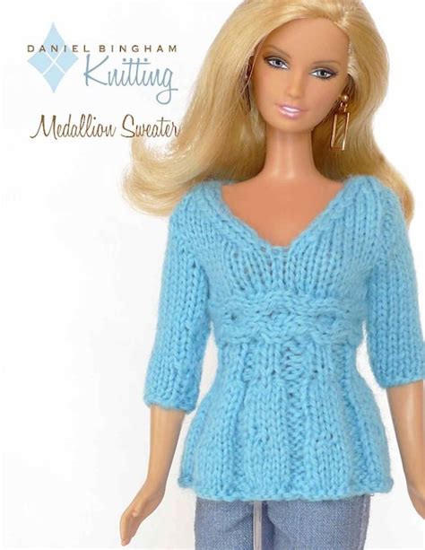 Knitting Pattern For 11 12 Doll Barbie Medallion